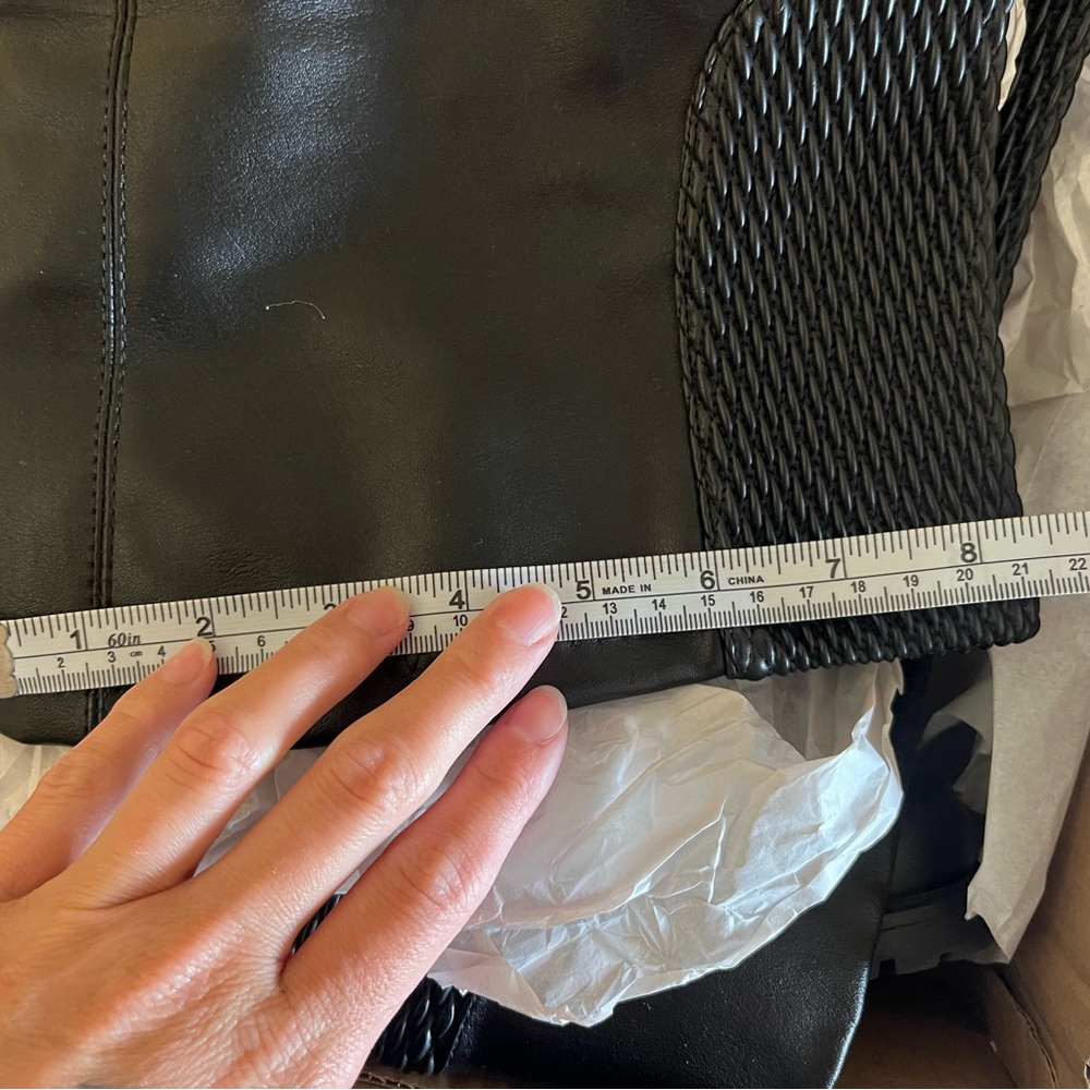 JustFab black pleather “Caterine” thigh high boot 7.5 - Picture 8 of 8